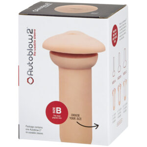 Autoblow Onani Sleeve til 2+ - Nude - 27-35 mm