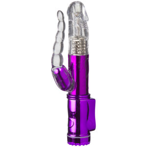 Baseks Opladelig Anal Rabbit Vibrator - Lilla