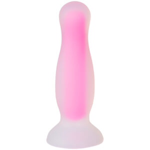 Baseks Selvlysende Small Anal Dildo - Rosa