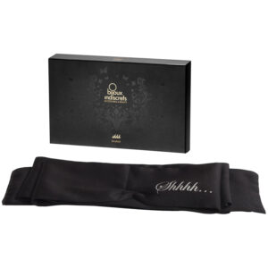 Bijoux Indiscrets Shhh Satin Blindfold - Sort