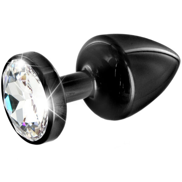 Diogol Anni Black T2 Cristal Butt Plug 30 mm - Sort