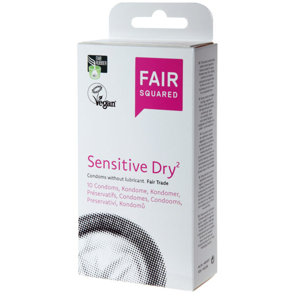 Fair Squared Sensitive Dry Veganske Kondomer 10 stk - Klar
