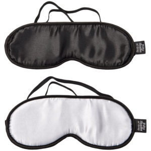 Fifty Shades of Grey Dobbelt Blindfold Sæt - Sort