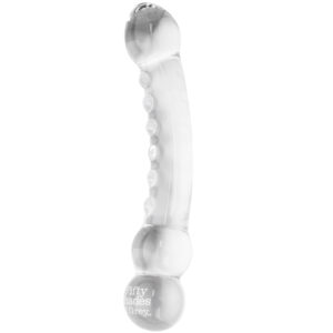 Fifty Shades of Grey Glas Massage Dildo - Klar