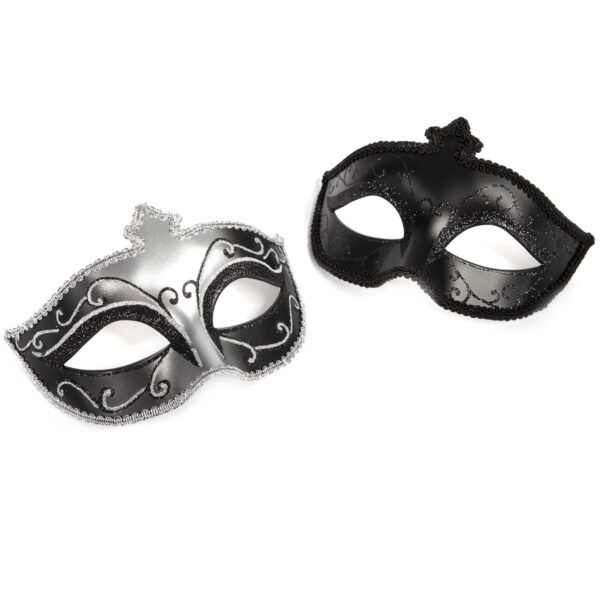 Fifty Shades of Grey Masquerade Masker 2 stk - Flere farver