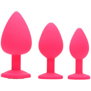 Frisky Pink Pleasure Anal Plug Sæt - Pink