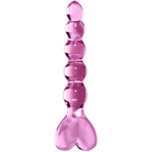 Icicles No 43 Hjerte Glas Dildo - Rosa