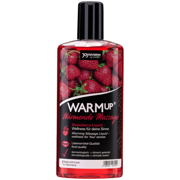 JoyDivision WARMup Varmende Massageolie med Smag 150 ml - Rød