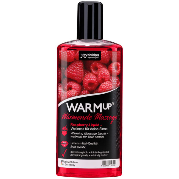 JoyDivision WARMup Varmende Massageolie med Smag 150 ml - Rød