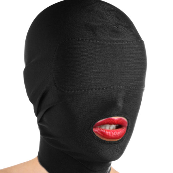 Master Series Disguise Open Mouth Maske med Blindfold - Sort - One Size