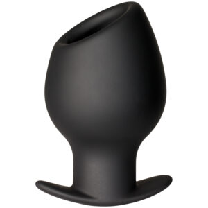 Master Series Hollow Anal Plug Stor - Sort