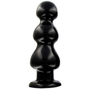 Master Series Three Bumps Anal Plug Large - Sort