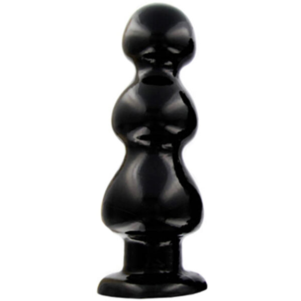 Master Series Three Bumps Anal Plug Large - Sort