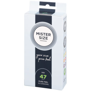 Mister Size Pure Feel Kondomer 10 stk - Klar - 49 mm