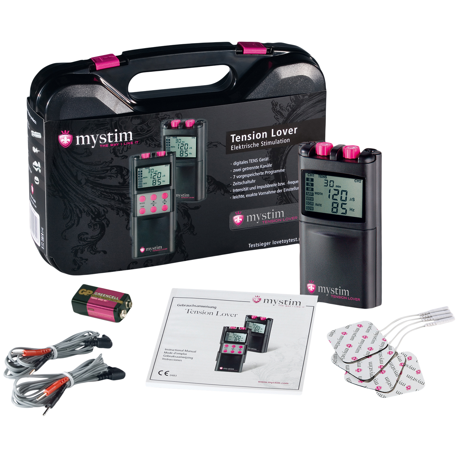 Mystim Tension Lover Digital Elektro Sex Apparat - Sort Mystim Tension Lover Digital Elektro Sex Apparat - Sort