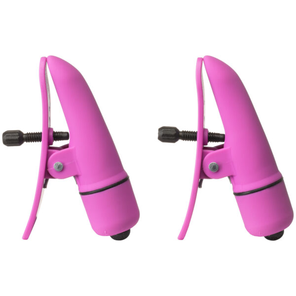 Nipplettes Brystklemmer med Vibrator - Pink