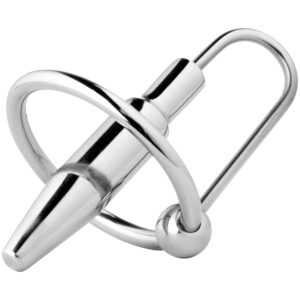 O-Products Penis Plug med Glansring - Sølv - 30 mm