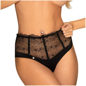 Obsessive Sharlotte Blonde Trusse - Sort - S/M