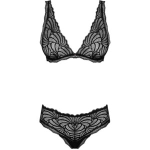 Obsessive Sweetia Sort BH Sæt - Sort - L/XL