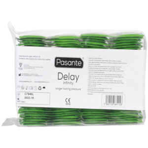 Pasante Delay Infinity Kondomer 144 stk - Klar