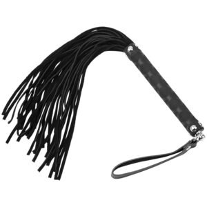 Rimba Flogger Pisk i Ruskind - Sort