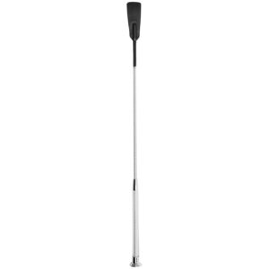 Rimba Læder Ridepisk 60 cm - Sølv