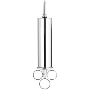 Rimba Metal Lavement Sprøjte 100 ml - Sølv
