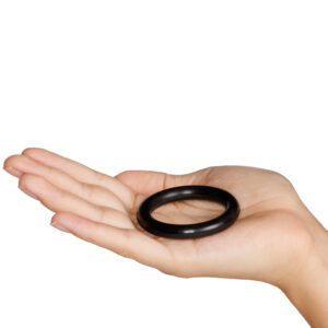 Rimba Rubber Penisring - Sort - 40 mm