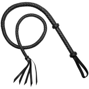 Rimba Tyrepisk i Kunstlæder 155 cm - Sort