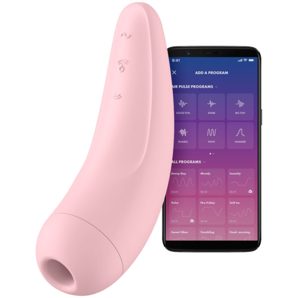 Satisfyer Curvy 2+ App-Styret Klitoris Stimulator - Rosa