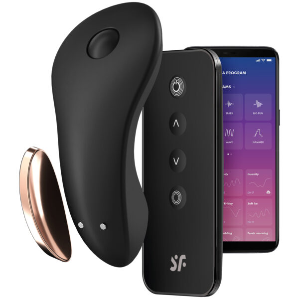 Satisfyer Little Secret App-Styret Trusse Vibrator - Sort