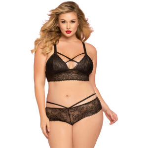 Seven til Midnight Bianca Blonde BH Plus Size - Sort - 3XL/4XL