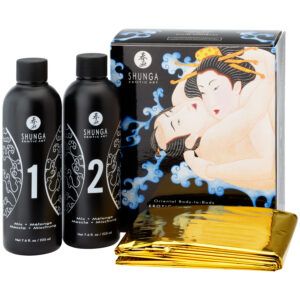 Shunga Body Slide Massage Gel Sæt 2 x 225 ml - Klar