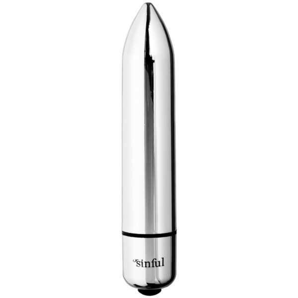Sinful 10-Speed Magic Silver Bullet Vibrator - Sølv