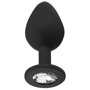 Sinful Jewel Silikone Butt Plug Medium - Sort