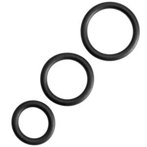 Sinful Penisring Sæt 3 stk - Sort