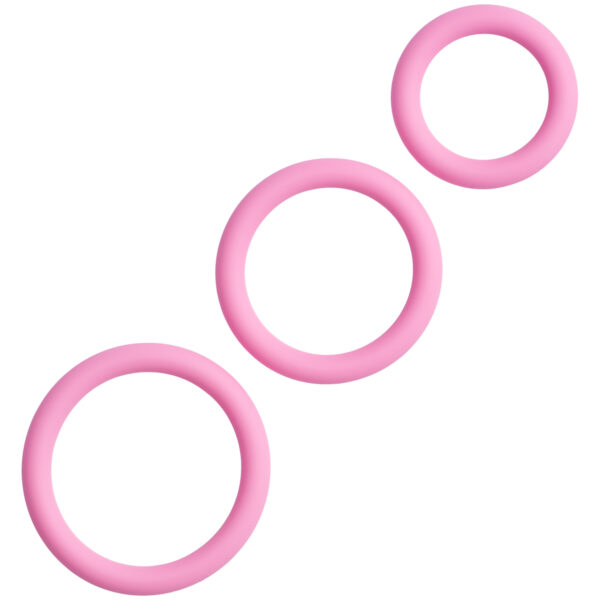 Sinful Playful Pink Penisring Sæt 3 stk - Rosa