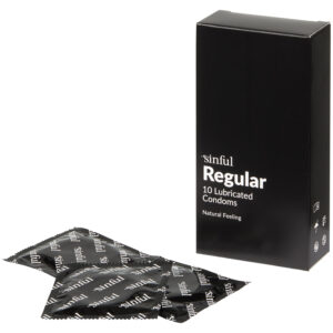 Sinful Regular Kondomer 10 stk - Klar