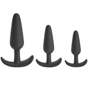 Sinful Sailor Triple Butt Plug Sæt - Sort