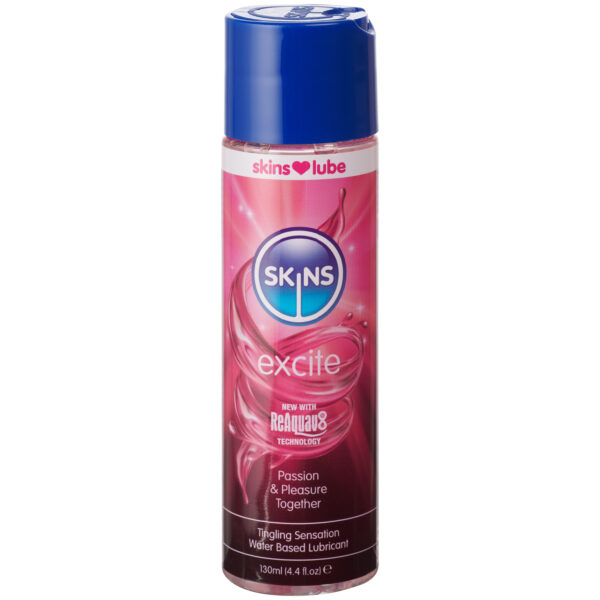 Skins Excite Tingling Vandbaseret Glidecreme 130 ml - Klar