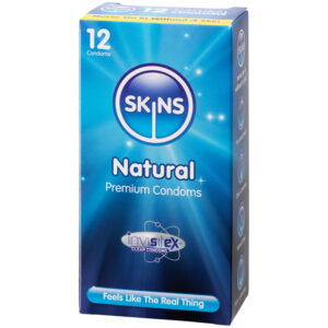 Skins Natural Normale Kondomer 12 stk - Klar