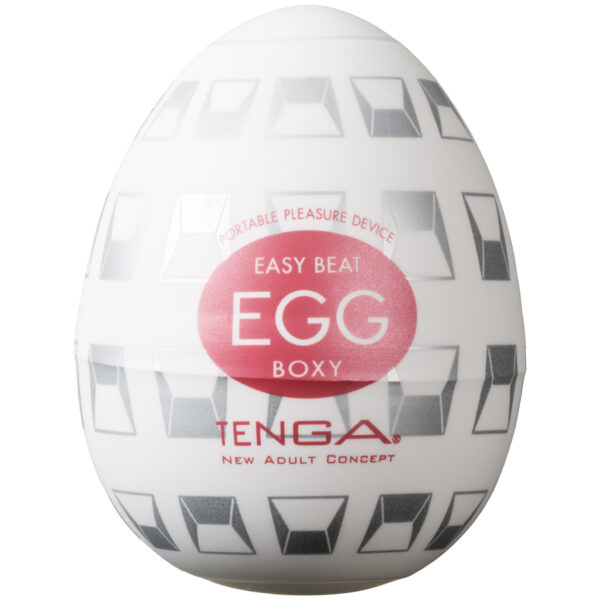 Tenga Egg Boxy Håndjob Masturbator - Hvid