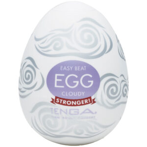 Tenga Egg Cloudy Onani Håndjob til Mænd - Hvid