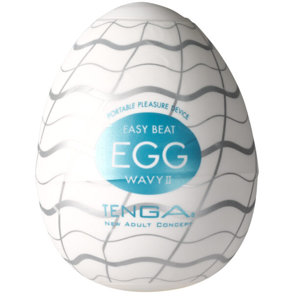 Tenga Egg Wavy II Masturbator - Hvid