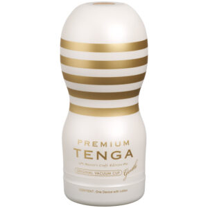 Tenga Premium Original Gentle Vacuum Cup Masturbator - Hvid