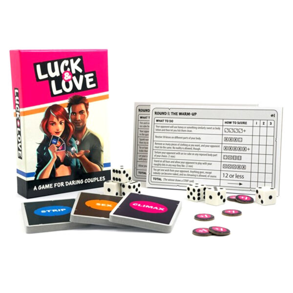 Tingletouch Games Luck and Love Erotisk Spil til Par - Flere farver