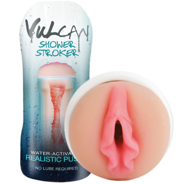 Topco Cyberskin H2O Vulcan Shower Vagina Onaniprodukt - Nude