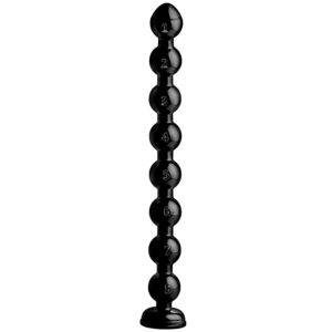 XR Brands Hosed Snake Thick Anal Kæde med Tal Medium 49 cm - Sort