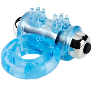 Baseks Power Penisring med Vibrator - Blå