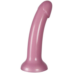 Baseks Sparkling Pink Silikone Dildo 18 cm - Rosa